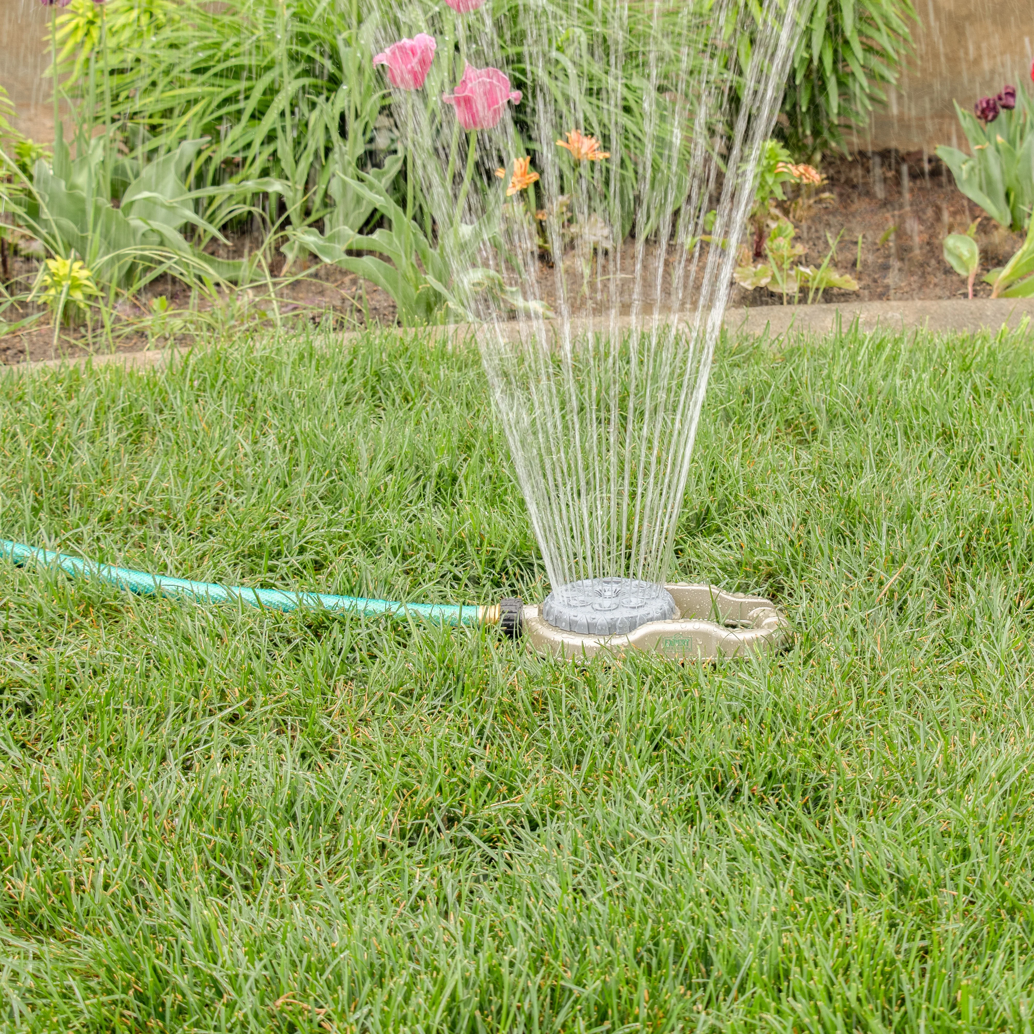Metal 8-Pattern Lawn Sprinkler On Weighted Base - OrbitOnline