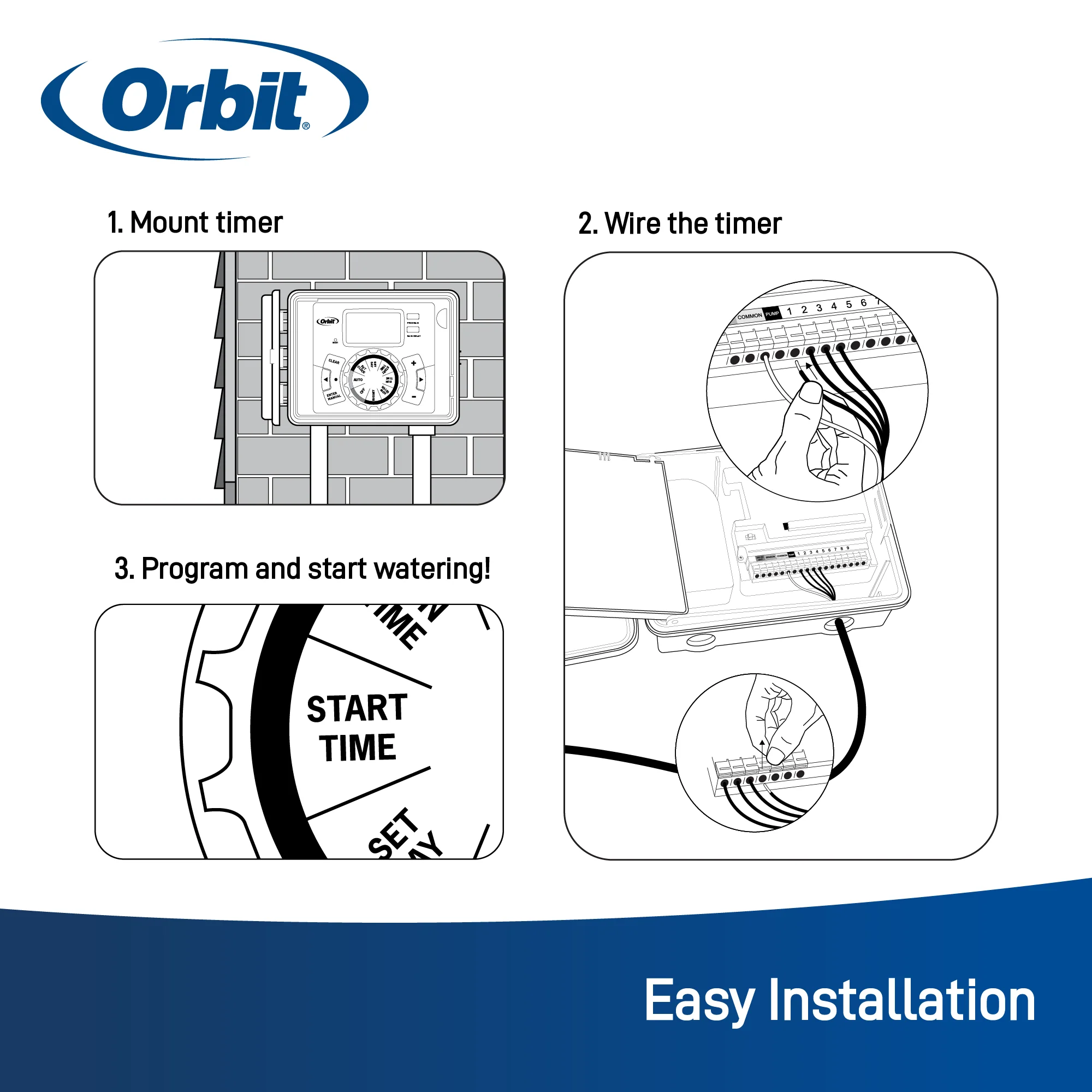 Easy Dial® Indoor Sprinkler Timer/Controller - OrbitOnline