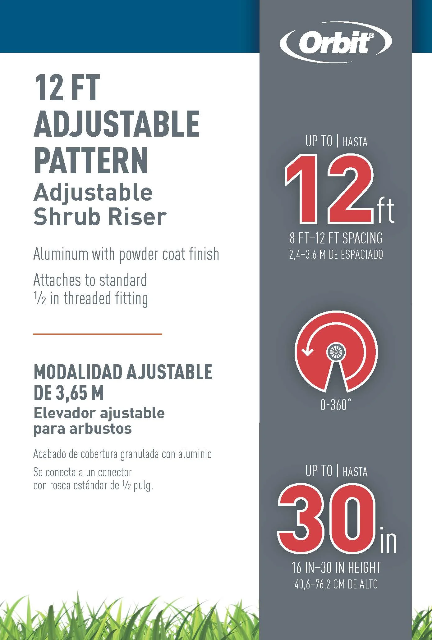 Shrub Risers Aluminum Adjustable Shrub Risers - OrbitOnline