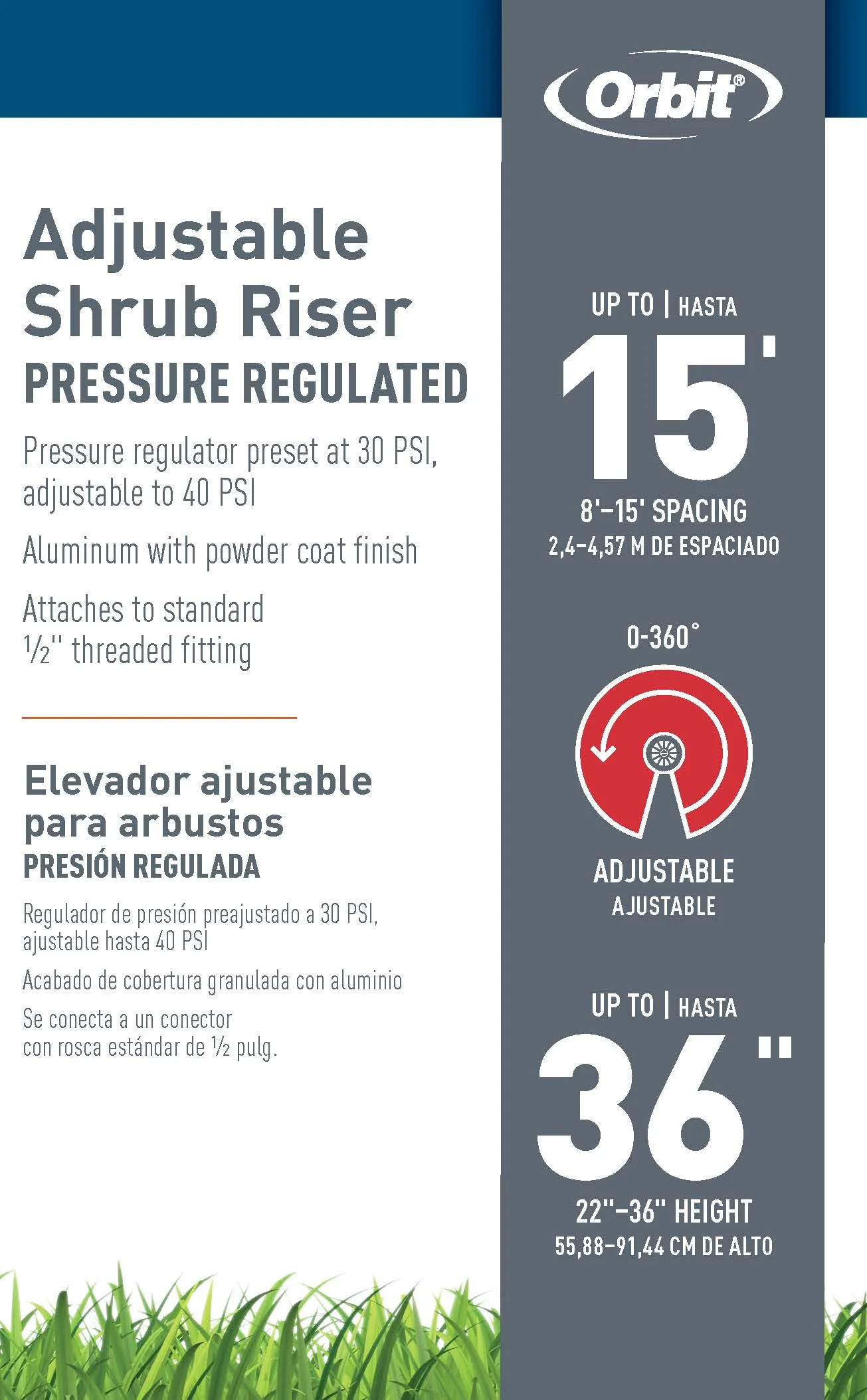 Shrub Risers Aluminum Adjustable Shrub Risers - OrbitOnline